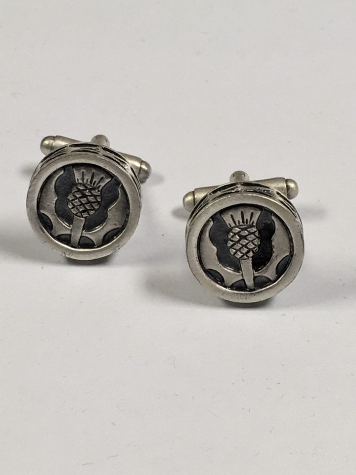 Round Thistle Cufflinks - Anderson Kilts