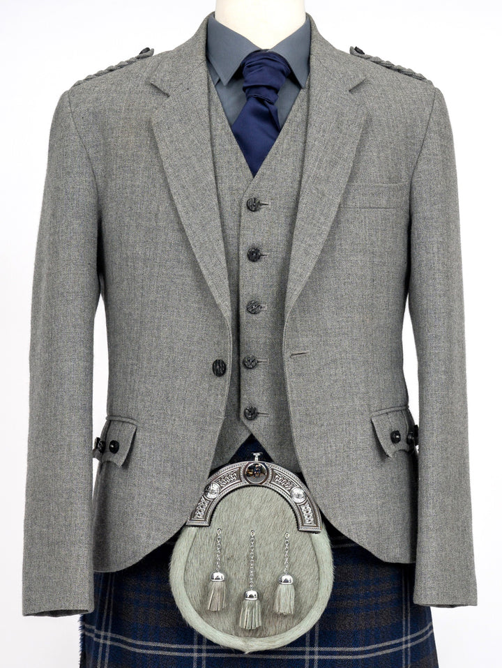 Light Grey Arrochar Tweed Crail Jacket