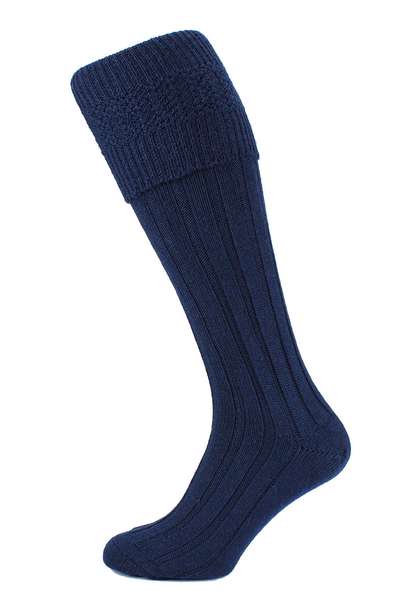 Kilt Socks - Navy Blue