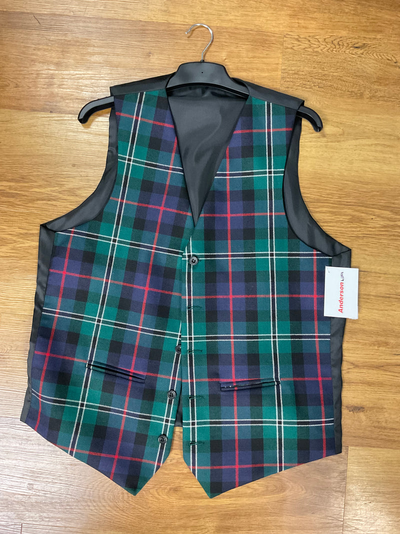 New tartan waistcoat - Modern Hunting Rose tartan 42 chest